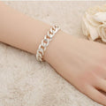 JHP6P28V51 Suit Fashion Silver Buddhist Bracelet (19cm)