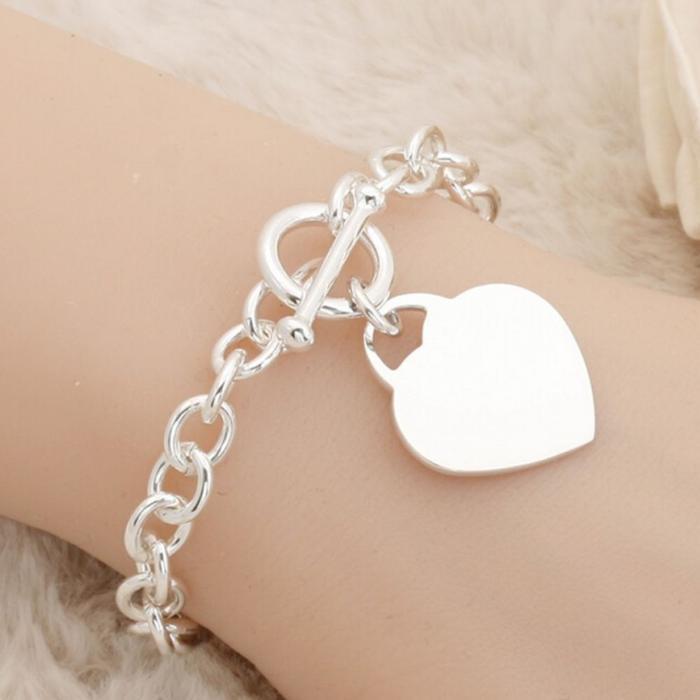 VW Stock Co., Ltd [JHP6P2PT51] Lovely Silver Bracelet Silver Necklace (28806206A)
