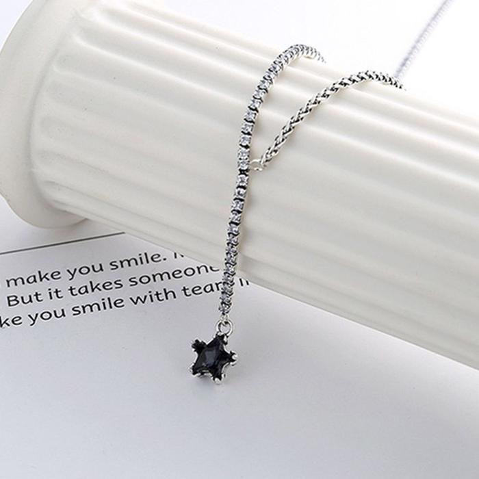 VW Stock Company [JHQSV6US51IP] 925 Sterling Silver Pendant Necklace Pendant Gift Star Pendant (2889