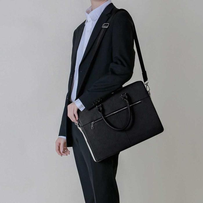 V Y Co., Ltd. [JHP0305251IC] Classic Document Bag Simple Square Briefcase (29027151A)