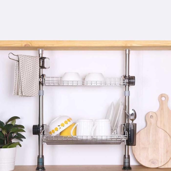 VW Stock Company [JHMM1S5T51C5] 2-tier sink post shelf for kitchenware cleaning (29152905A)