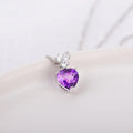 JHP4202Q51IP Silver 925 Heart CZ Necklace NS067N (29659792A)