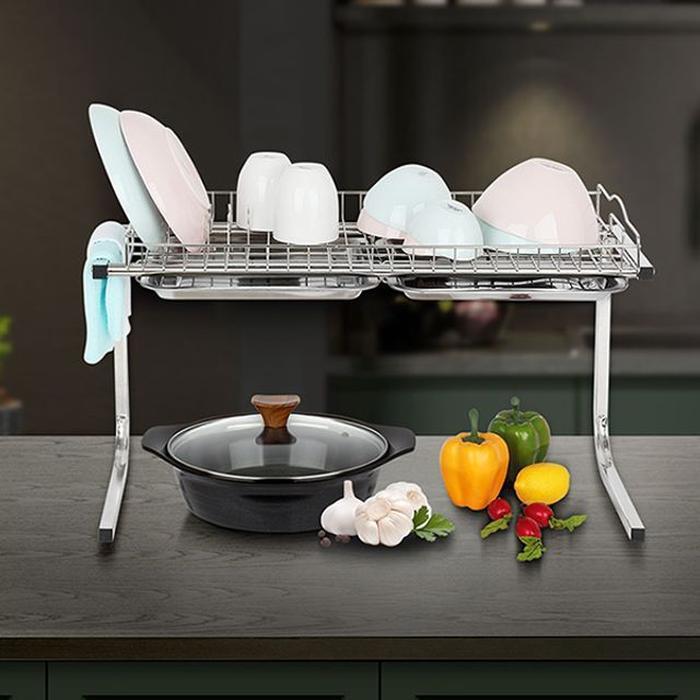 VW Stock Company JHP5864U51C5 Dish Drying Rack 600 1 Tier Plate Stainless Steel (29661233A)