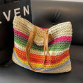 VW Stock Company JHP3SPP051IL Summer Trendy Rectangular Shoulder Bag Rattan Backpack (29692164A)