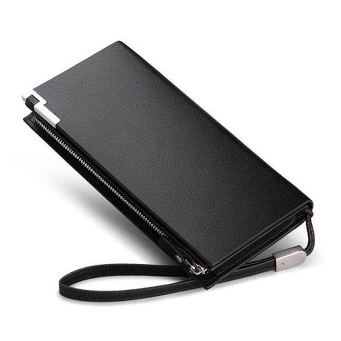 V&Y Co., Ltd. Leather Long Wallet Square Pouch Wrist Clutch Bag [JH4PP2P751IC] (29883135)
