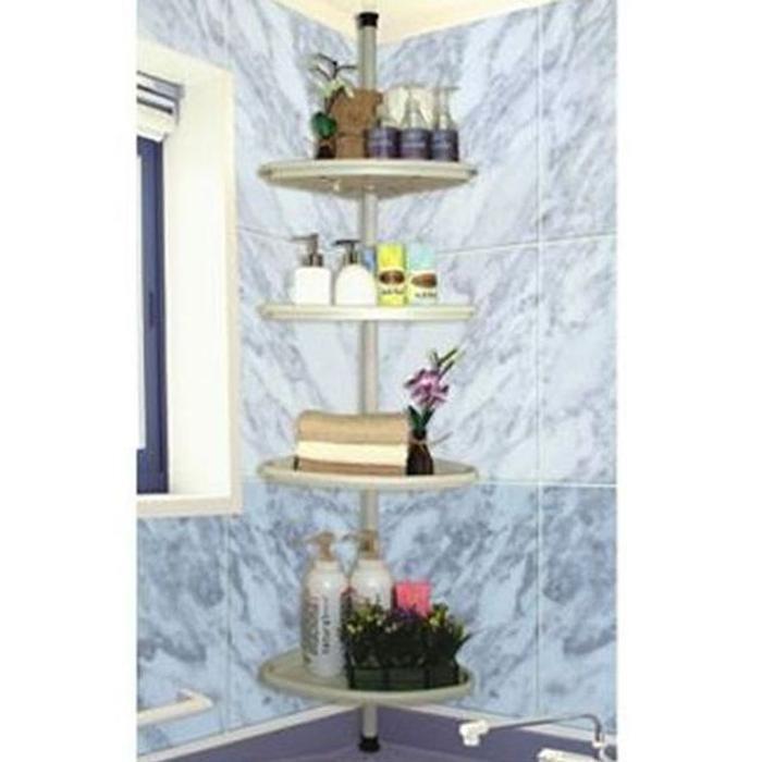 Viwy Stock Co., Ltd. bathroom corner niche shelf corner storage hanger 4 tiers (31384953A)