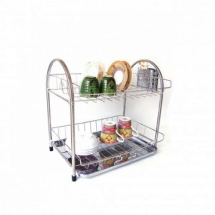 VW Stock Company SS Stainless Steel Sink Drying Rack 2-tier (31406583A)