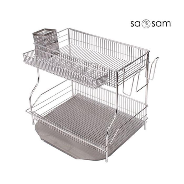 Viwy Stock Co., Ltd [JH2N831652C5] dryer rack dish stainless steel sink mount 2-tier (31409890A)