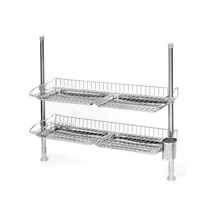 Viway Stock Shelf One-Touch Bongoing (S) 2-tier Gold 800mm (31419171A)