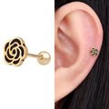 Miniature 14K Gold Black Rose Piercing (10830407A)