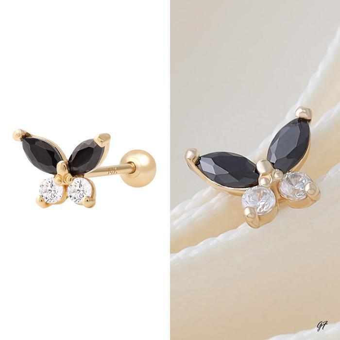 Miniature 14K Gold Cubic Butterfly Piercing (10830408A)