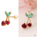 Miniature 14K Gold Cubic Cherry Piercing (10830411A)