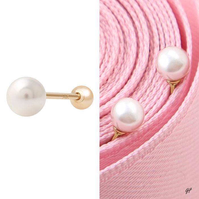Miniature 14K Gold Pearl Gold Piercing 10830419A
