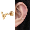 Miniature 14K V Simple Gold Gold Piercing 10932452A