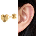 Miniature 14K Cutting Heart Daily Gold Gold Piercing (10932558A)