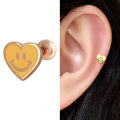 Miniaut 14K Smile Heart Rosegold Gold Piercing 10932572A