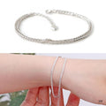 Miniature 92.5 Silver Double Volume Chain Bracelet (19038234A)