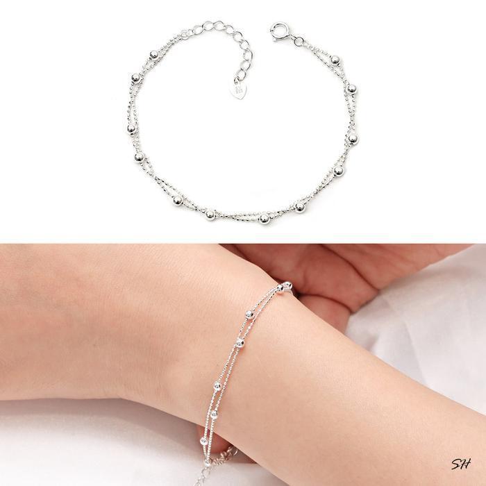 Miniature 92.5 Silver Classic Two-Line Eyebrow Chain (19038249A)