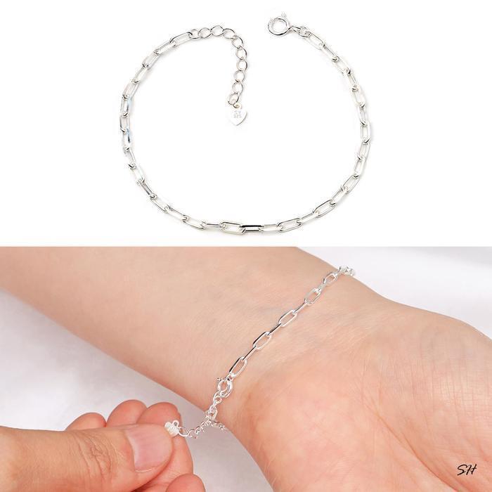 Miniature 92.5 Silver Volume Chain Bracelet (19038252A)