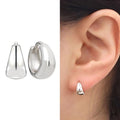 Miniature 92.5 Silver Water Drop One-Touch Earrings (34757179A)