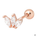 Miniature 14K Rosegold Cubic Crown Petit Gold Piercing (8538949A)