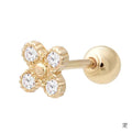 Miniature 14K Gold Cubic Flower Petite Piercing (8538953A)