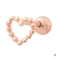 Miniature 14K Rosegold Heart Petit Gold Piercing 8538957A
