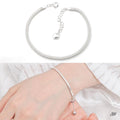 Miniature 92.5 Silver Bold Box Chain Daily Bracelet (8539023A)