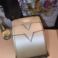 Designer Mimi V-neck Diamond Cubic Silver Necklace ON (23750525A)