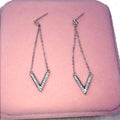 Designer Mimi Sterling Silver V Earrings ON (24918525A)