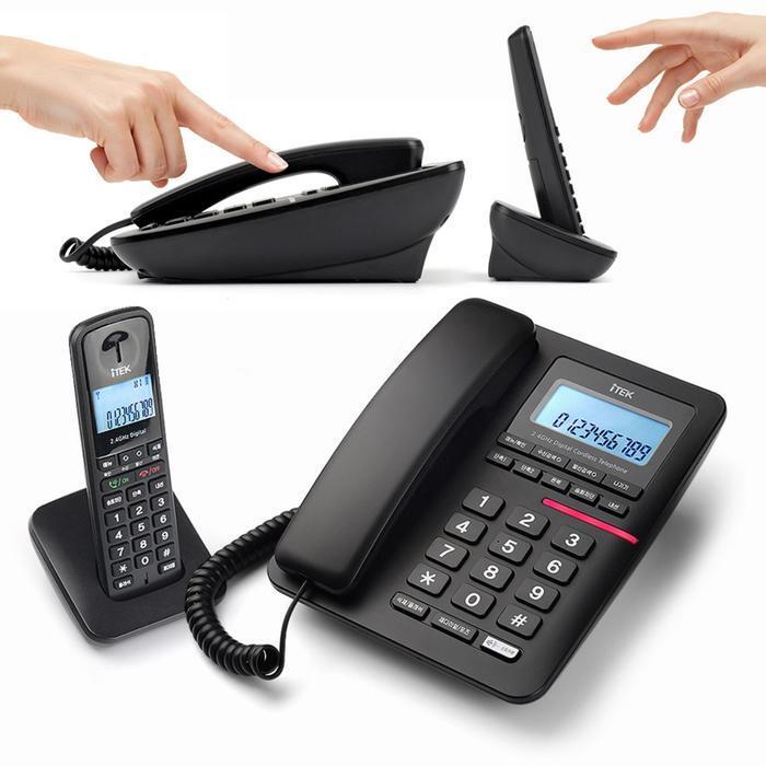 DaegyoDistribution iTek3010 caller ID wireless hybrid phone LCD backlight (43382846A)
