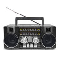 Daegyeong Distribution Covib55B Black Bluetooth MP3 Portable Radio Speaker Retro Type (43382855A)