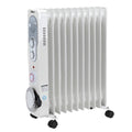 SmileGood Radiator 11-pin 2.5KW Timer Oil-free No Noise Anti-Slip Overheat Protection for Kids Room 