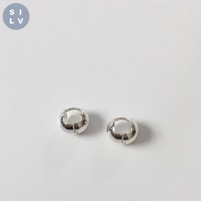 Raly silver925 round one-touch earring (15608759)