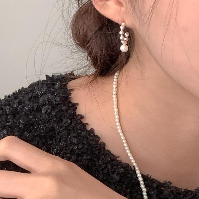 Raily (925 silver) dot pearl earrings E 198 (16070721)