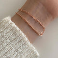 Raily 925 Silver Simple Line Bracelet C 24 (16070764)