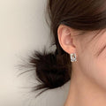 Raily Clothing Rly (925 Silver) Frame Cubic Earrings E 123 (16072794)