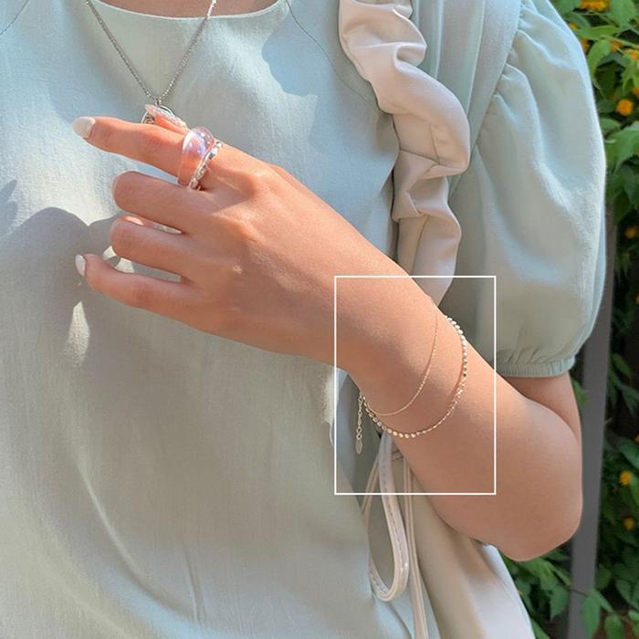 Raily (925 silver) Circle layered bracelet C 08 (16450854)