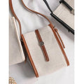 Riley small canvas messenger bag for women brown (46578837)