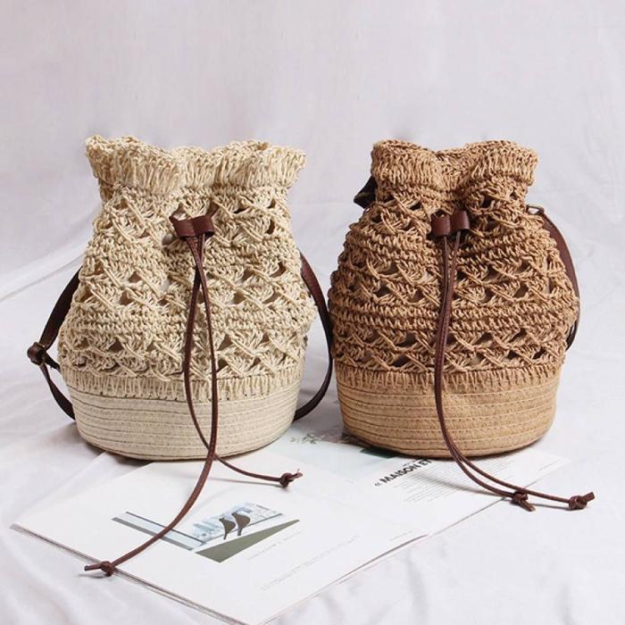 Raily Two-color Straw Hat (46579326)
