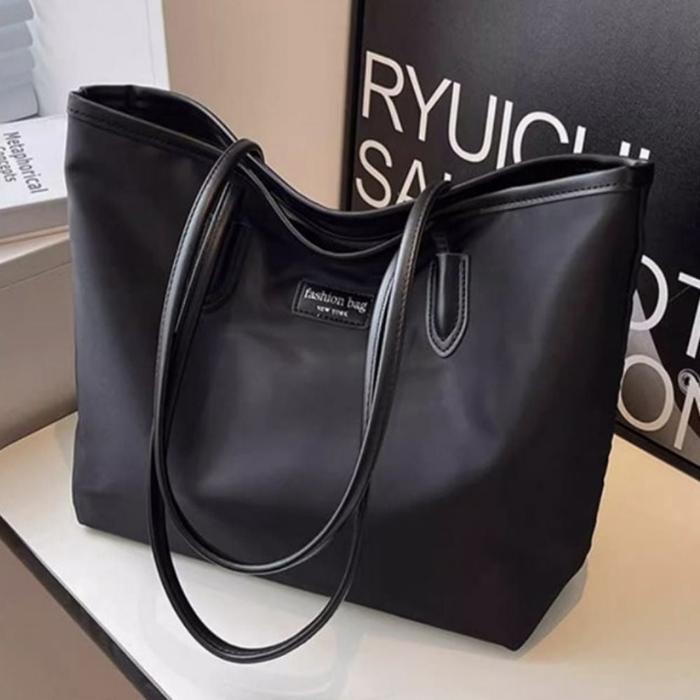 Riley 2-color nylon shopper bag big size storage for college student (46582731)