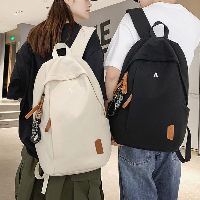 Riley male female college simple backpack alien keyring bookbag bag (49586329)