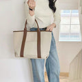 Raily Emty 22300 Canvas Large Capacity Tote Crossbody Bag (49586419)