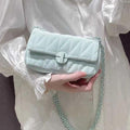 Riley quilted women's shoulder bag flapback chain daily square ko (49588157)
