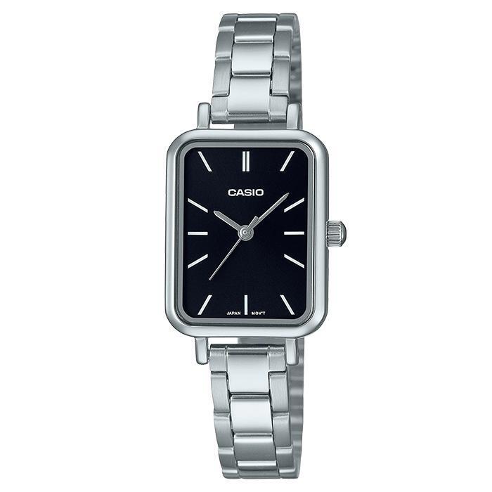 Casio casio LTP-V009D-1E round square black metal women's watch (14650394A)
