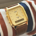 CASIO AQ-230EGL-9A AQ-230 series Analog Digital Gold 46779489