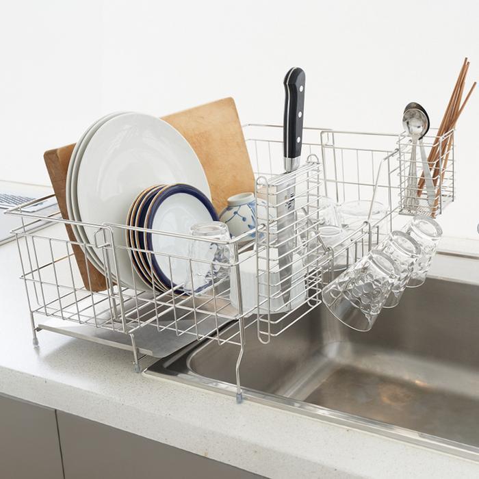 Dell TP Sten Dish Rack Kitchen Sink Drain Drying Rack (18136929A)