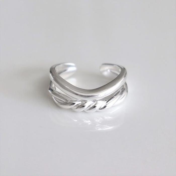 Proseller Silver925 Clean bold ring 13173425A