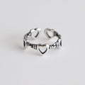 Silver925 Antique Heart Knot Ring 13173446A