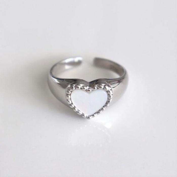 Cozy heart ring (Silver925)